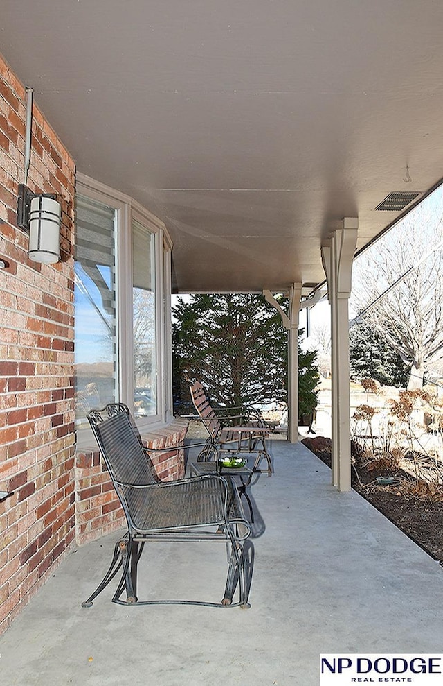 view of patio / terrace featuring a porch