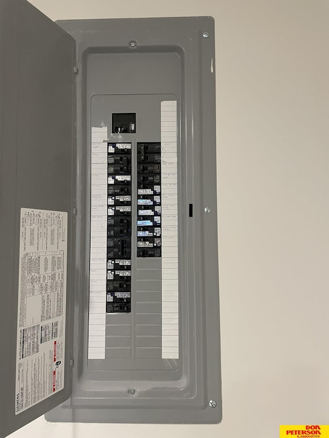 utility room with electric panel