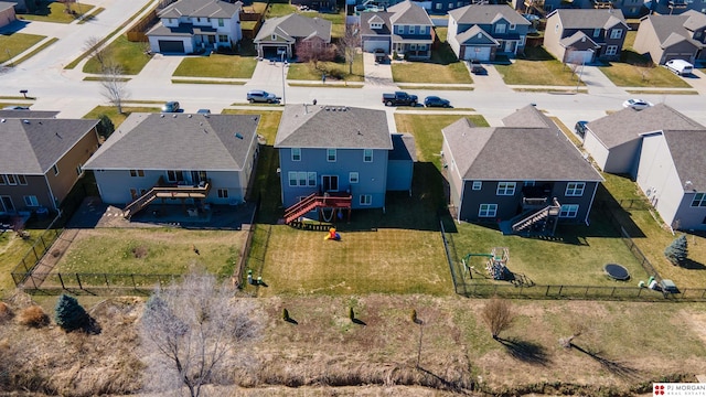 10211 Rosewater Pkwy, Bennington, NE 68007 - bird's eye view with a residential view
