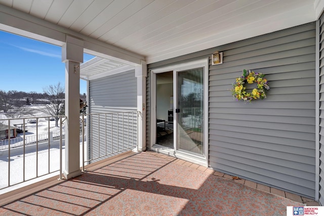 exterior space with a balcony