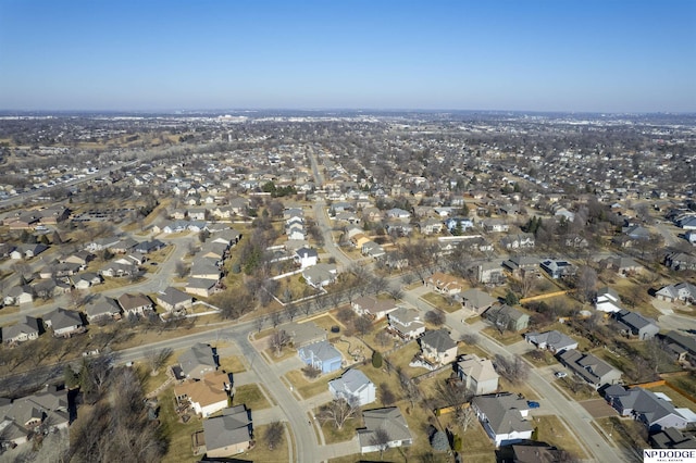 birds eye view of property featuring a residential view