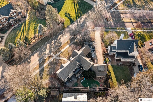 birds eye view of property featuring a residential view