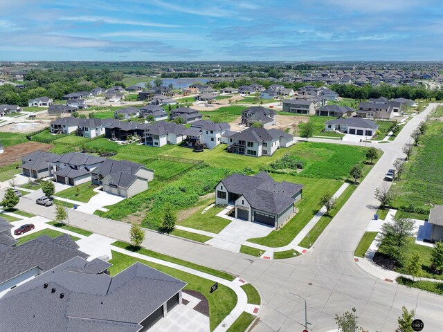 aerial view featuring a residential view