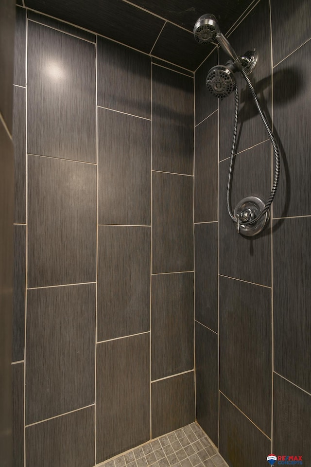 details with tiled shower