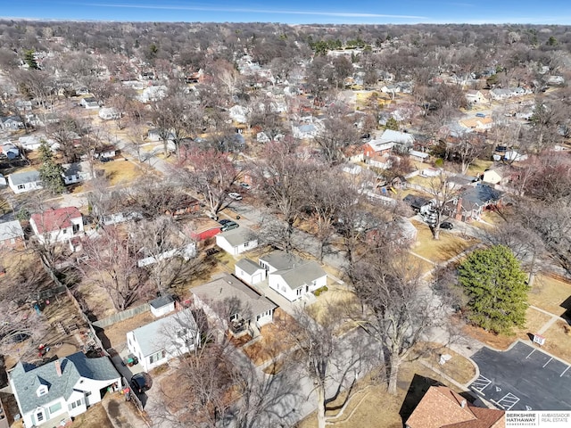 drone / aerial view featuring a residential view