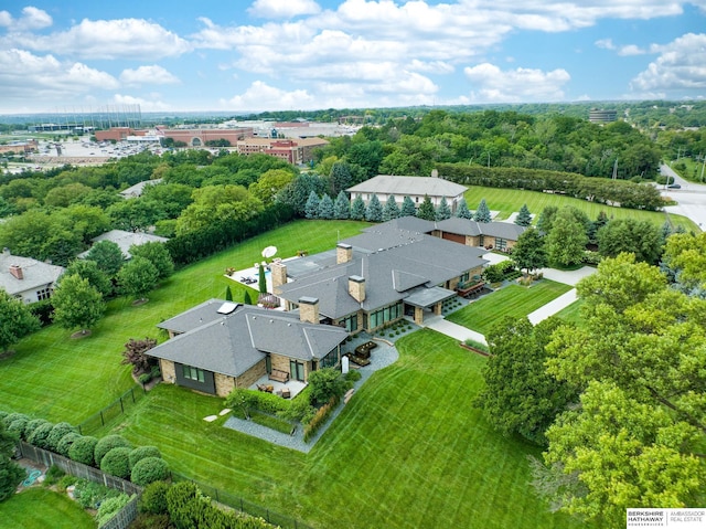 birds eye view of property