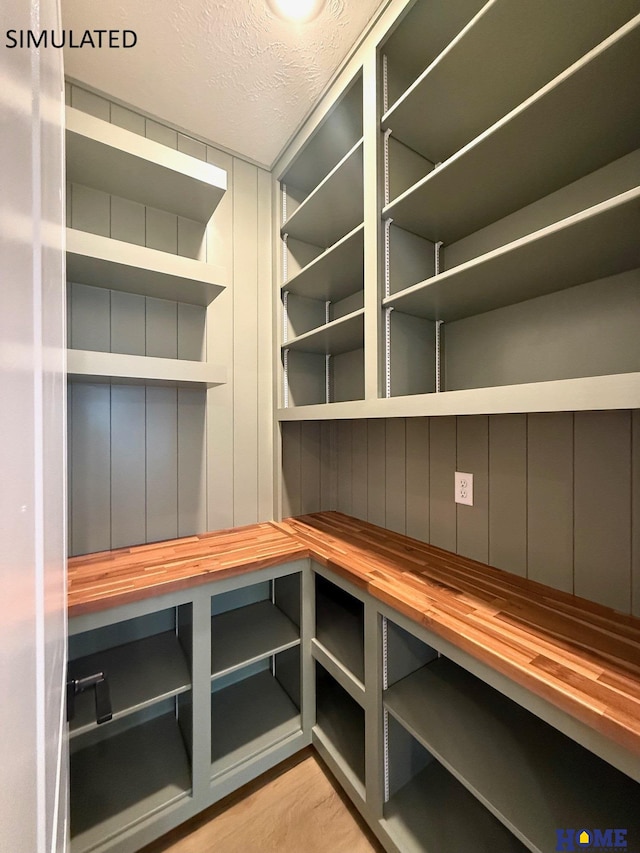 storage room featuring a sauna