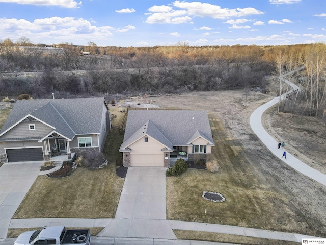 birds eye view of property