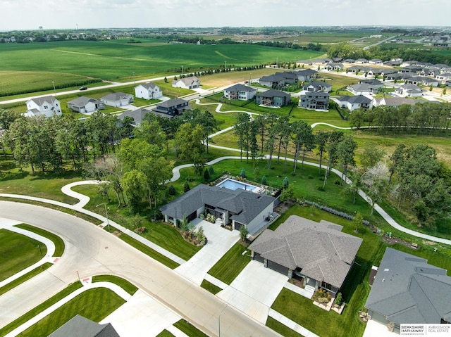 drone / aerial view featuring a residential view