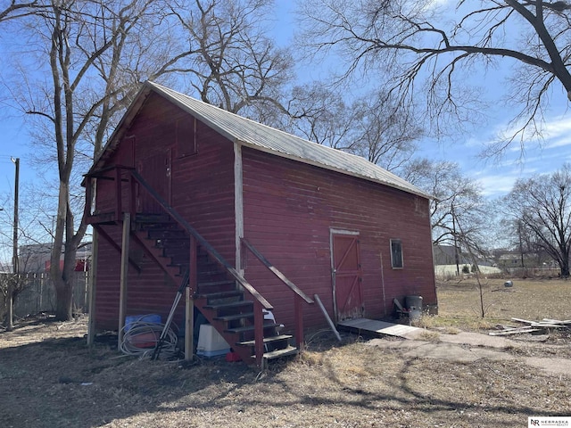 view of barn