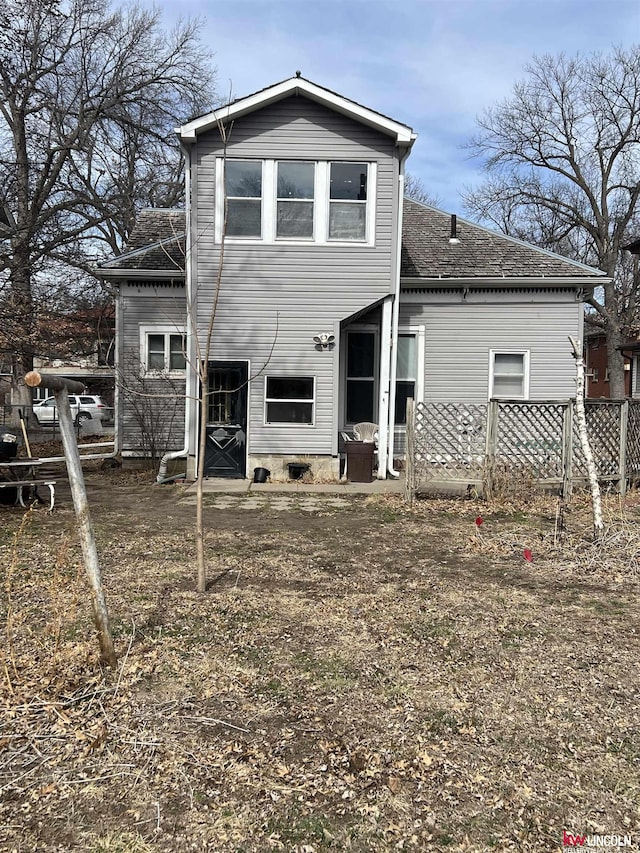 view of back of property