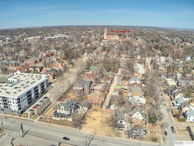 drone / aerial view featuring a residential view