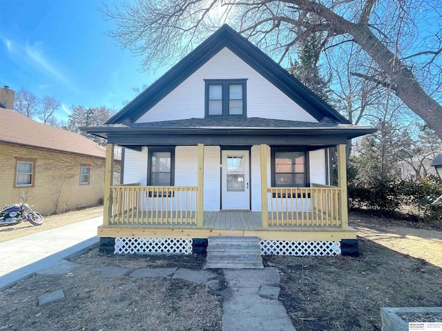 bungalow with a porch