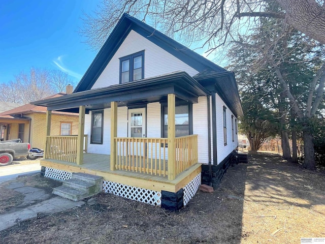 view of front of house with a porch