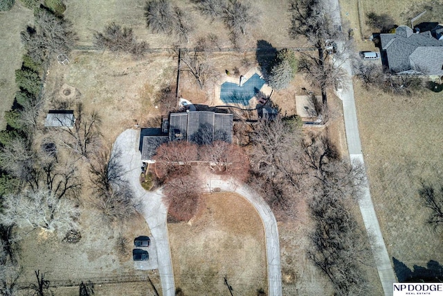 birds eye view of property