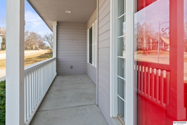 balcony with a porch