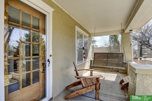 balcony with a porch