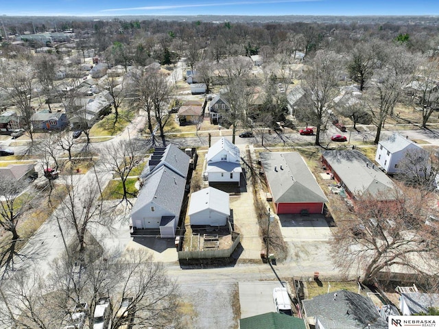 drone / aerial view featuring a residential view