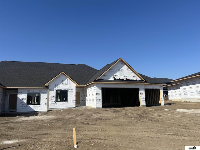 view of unfinished property