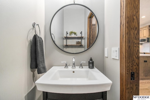 bathroom with a sink