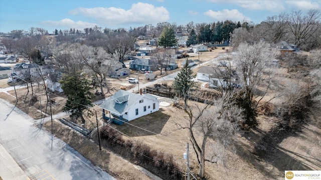 drone / aerial view featuring a residential view