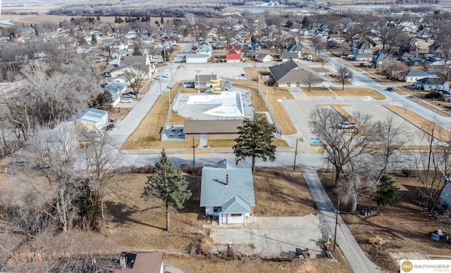 bird's eye view featuring a residential view