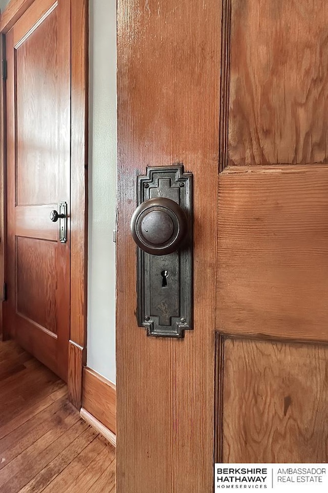 details with wood finished floors