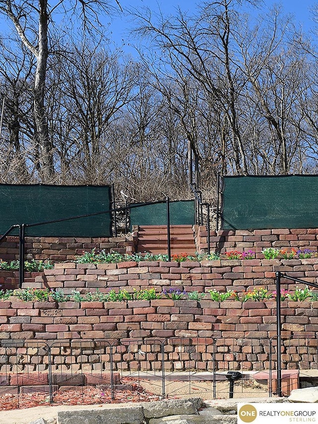 exterior space with fence