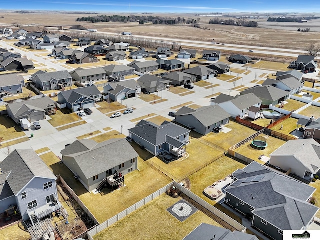 birds eye view of property featuring a residential view