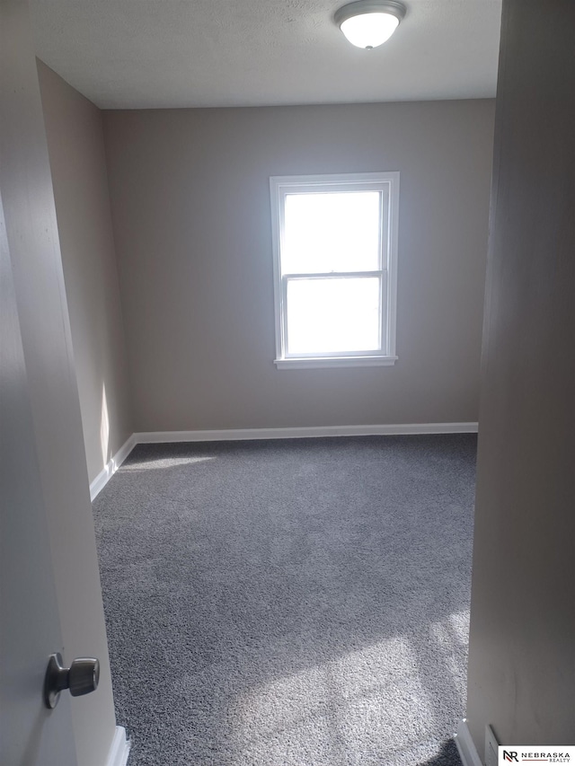 spare room featuring baseboards and carpet floors