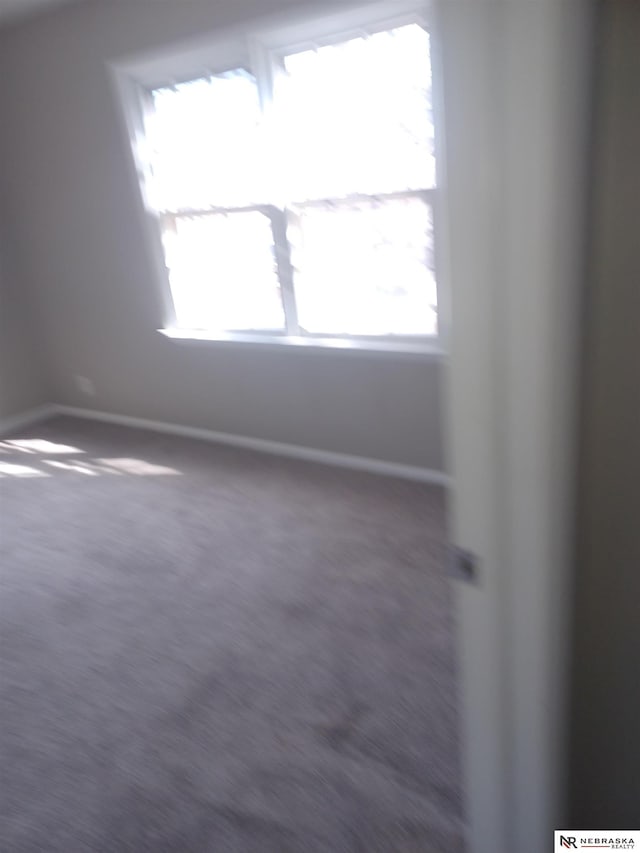 empty room featuring baseboards, carpet, and a healthy amount of sunlight