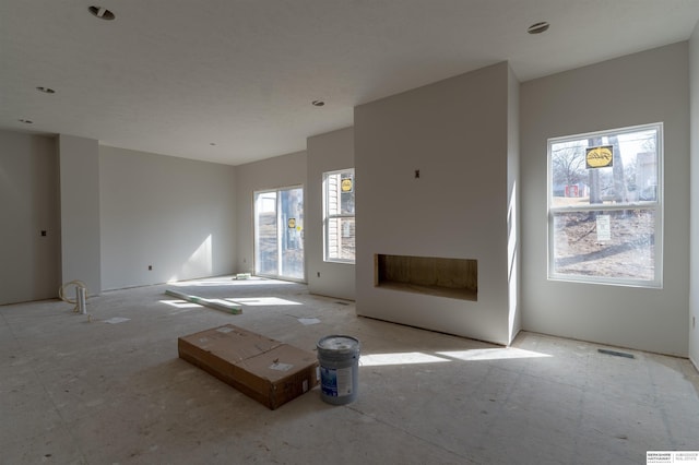 view of unfurnished living room