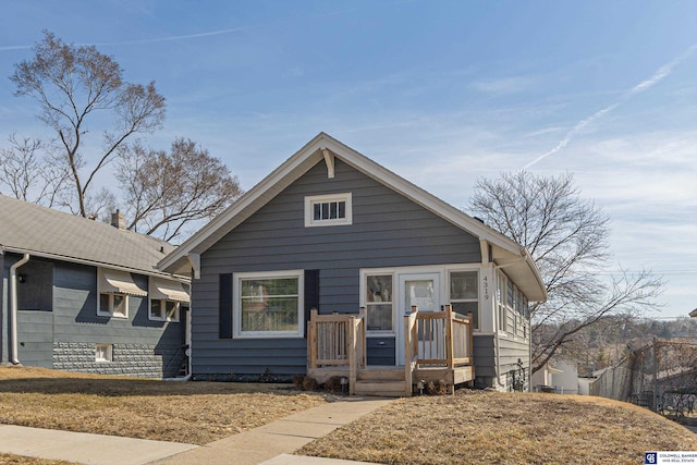 view of bungalow-style house