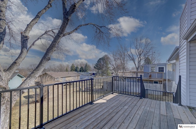 10230 Weir St, Ralston, NE 68127 - deck with a residential view