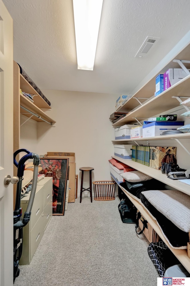 storage room with visible vents