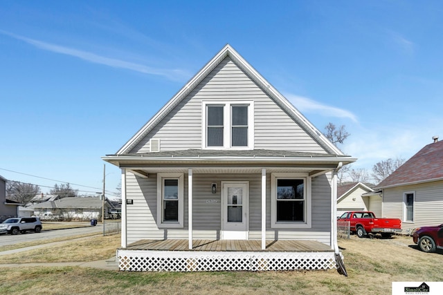 bungalow with covered porch