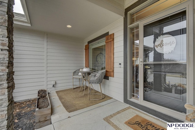 view of patio / terrace featuring a porch