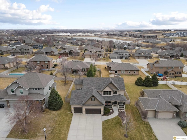 birds eye view of property featuring a residential view