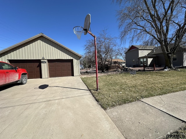 108 S Quince Ave, Dewitt, NE 68341 - exterior space featuring an outbuilding and a lawn