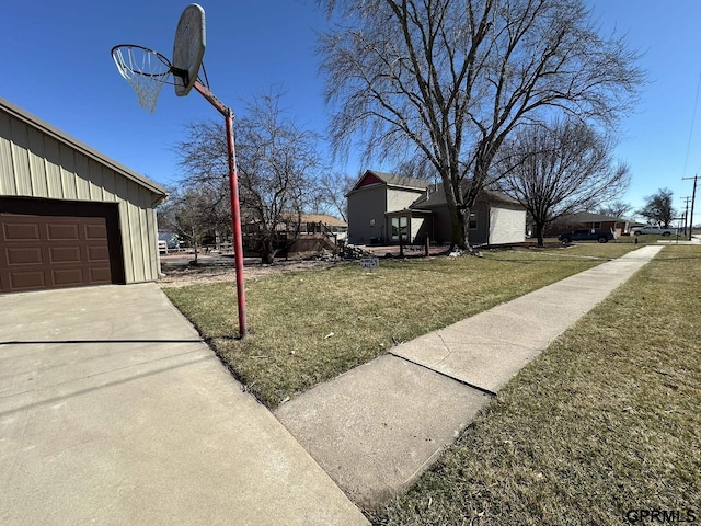 108 S Quince Ave, Dewitt, NE 68341 - view of yard with a garage and driveway