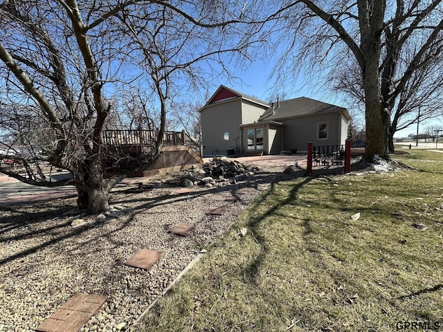 108 S Quince Ave, Dewitt, NE 68341 - view of yard with a patio and a deck