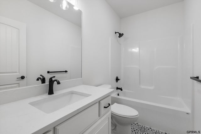 10907 N 167th St, Bennington, NE 68007 - full bath with toilet, vanity, bathtub / shower combination, and tile patterned flooring