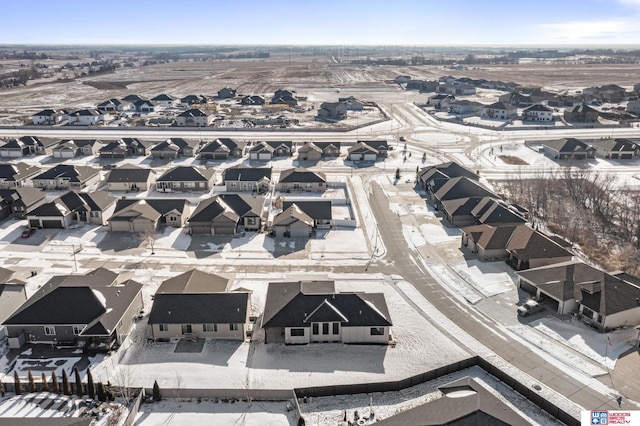 aerial view featuring a residential view