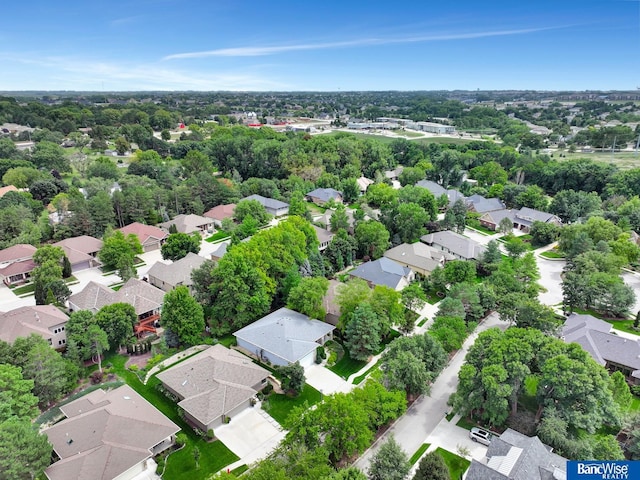 bird's eye view featuring a residential view