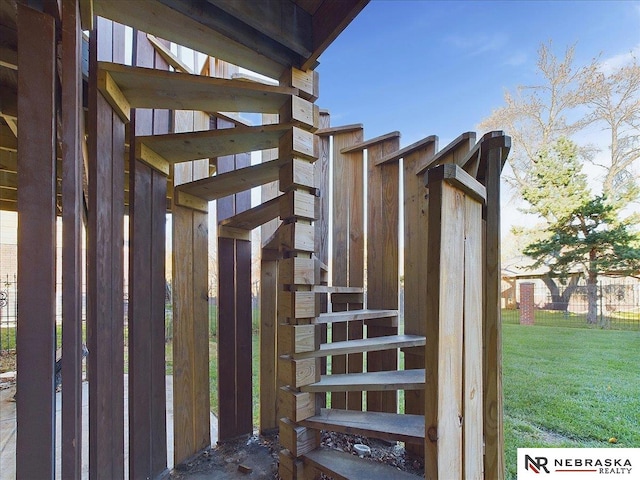 view of stairs