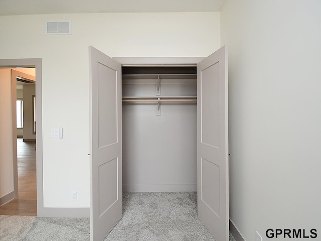 closet with visible vents