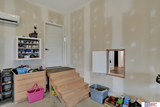 interior space with a wall unit AC