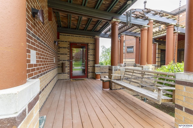 view of deck
