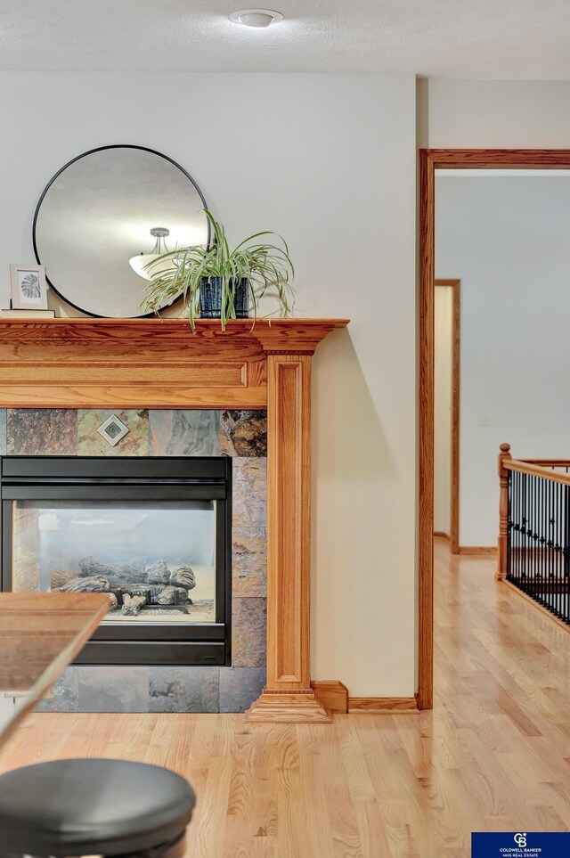 detailed view of wood finished floors and baseboards