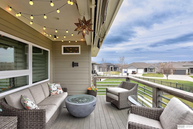8914 N 171st St, Bennington, NE 68007 - wooden deck with a residential view